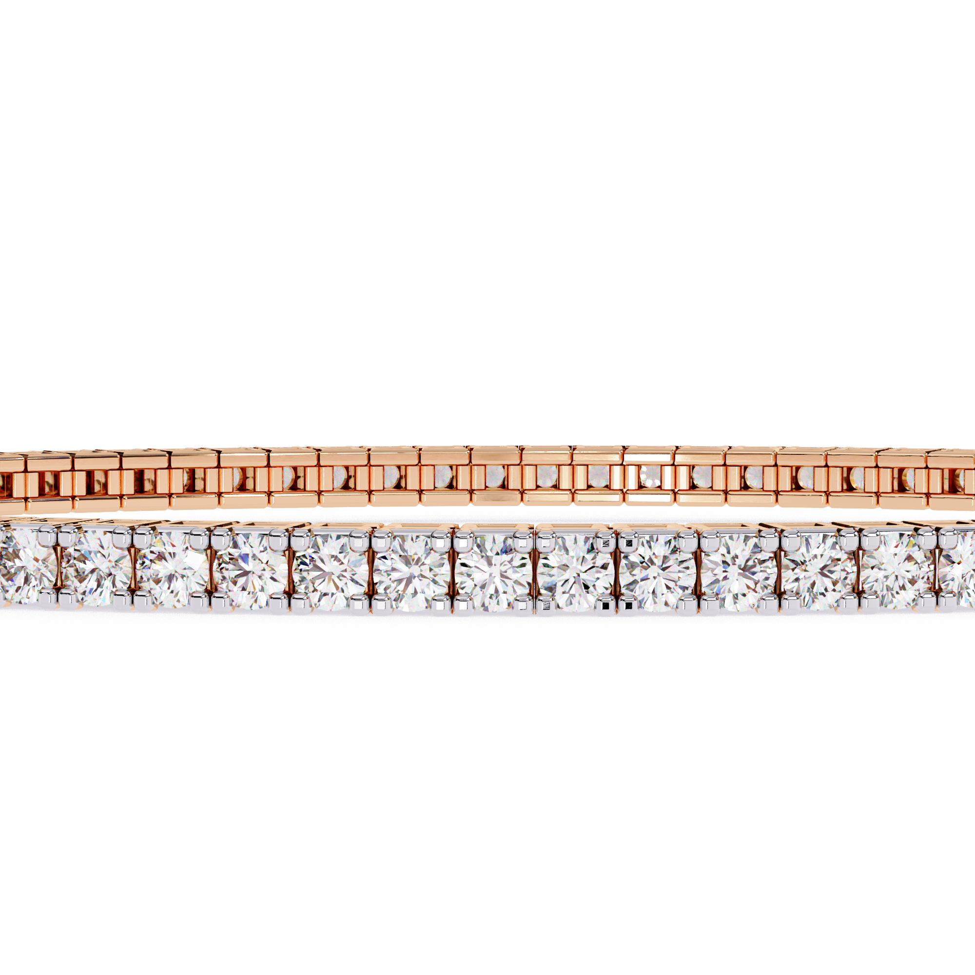 Solitairekart 1.92ct Round Cut Natural Diamond Tennis Bracelet-HI Color. VS-SI Clarity